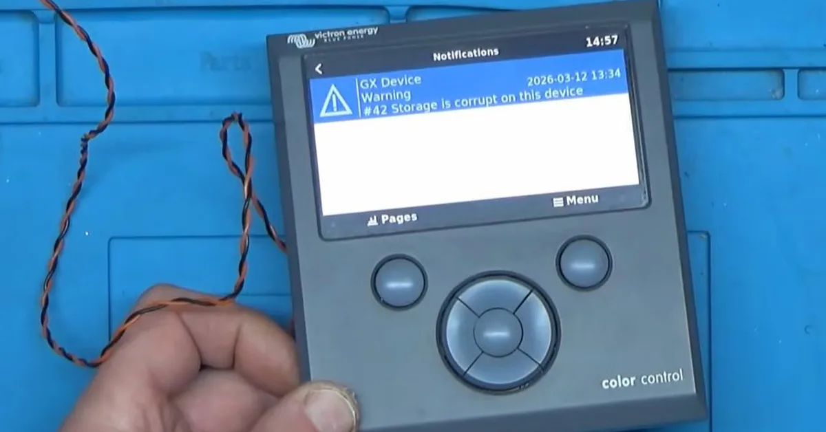 User Repair of a Not User-Repairable Victron CCGX Issue