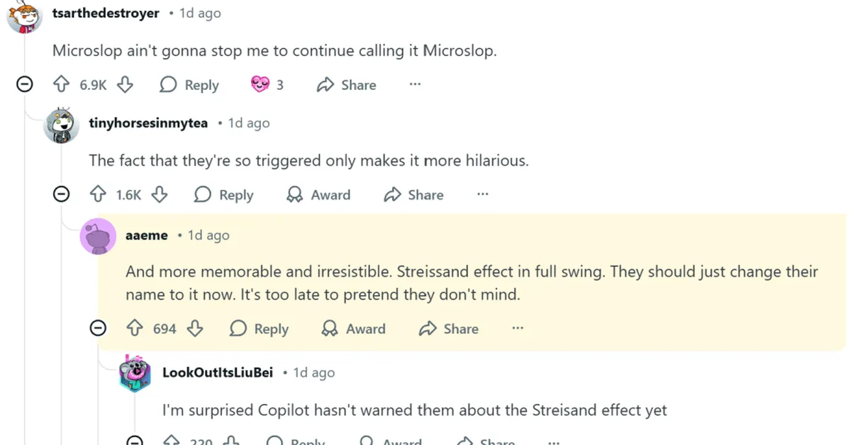 Microsoft Locks Down Discord Server After People Wouldn't Stop Making Fun Of AI 'Microslop'