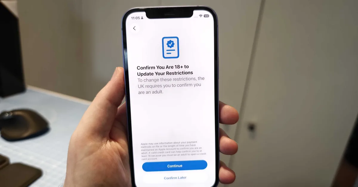 Apple brings age verification to UK users in iOS 26.4 beta