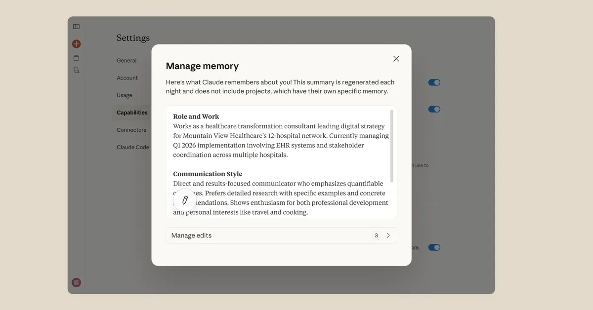 New Claude Memory Feature Allow Users to Transfer Data from ChatGPT and Other AI Providers