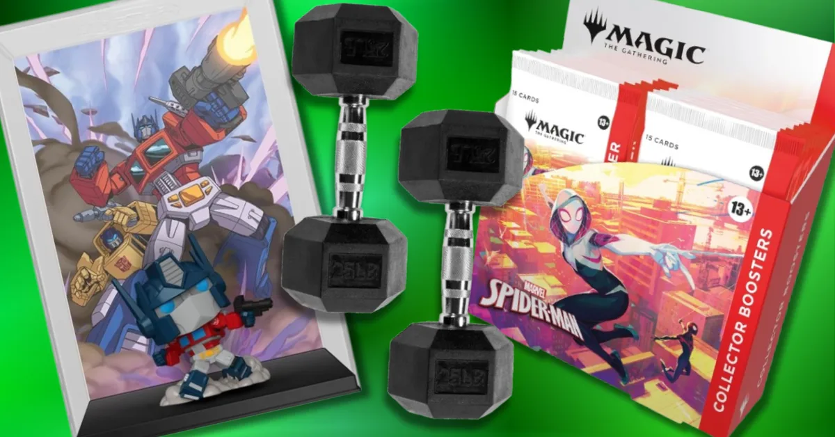Today's Best Deals: Funko Pop Transformers x MTG, 25lb Dumbbell Pair, Star Wars Book, and More