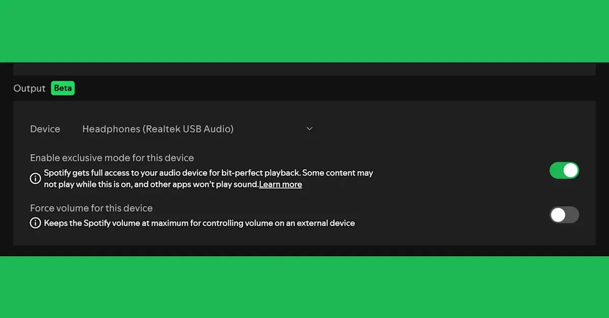 Spotify rolls out 'bit-perfect' playback in Windows app