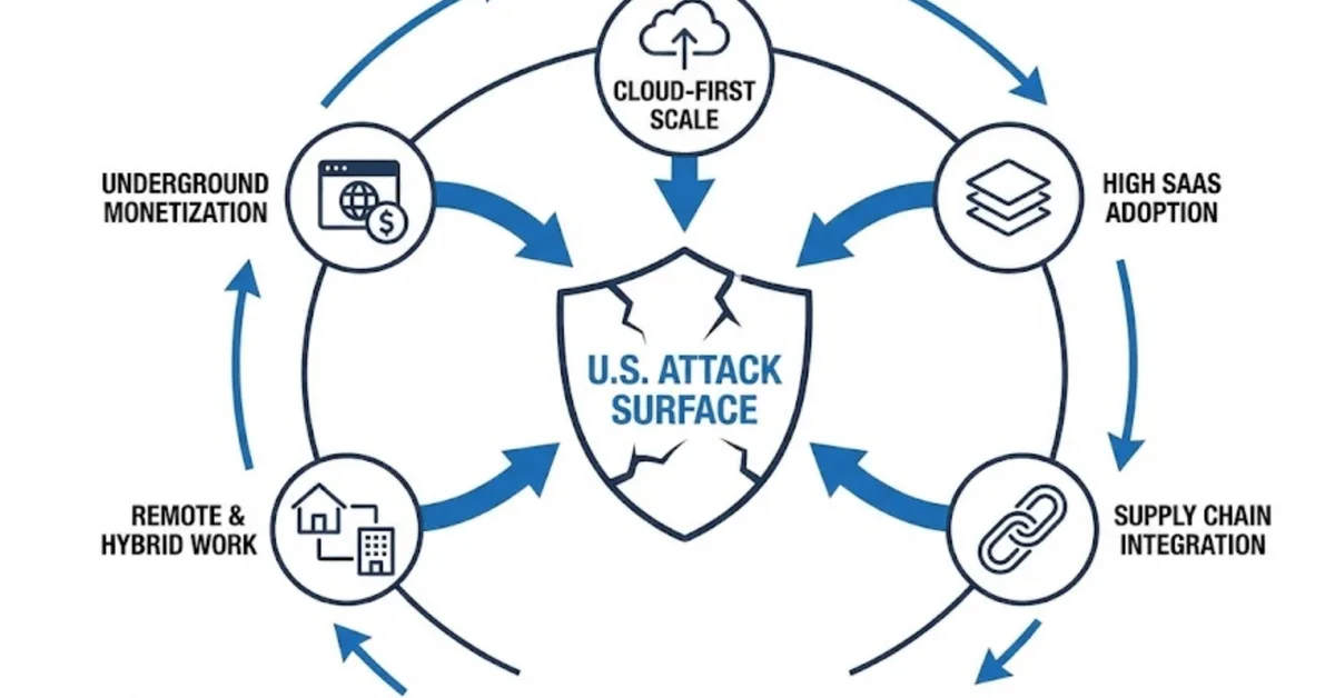 How U.S. Organizations Have One of the Largest Attack Surfaces Globally