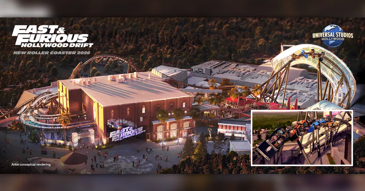 New Fast and Furious Roller Coaster Will Send You Drifting in a Miniature R34 Skyline