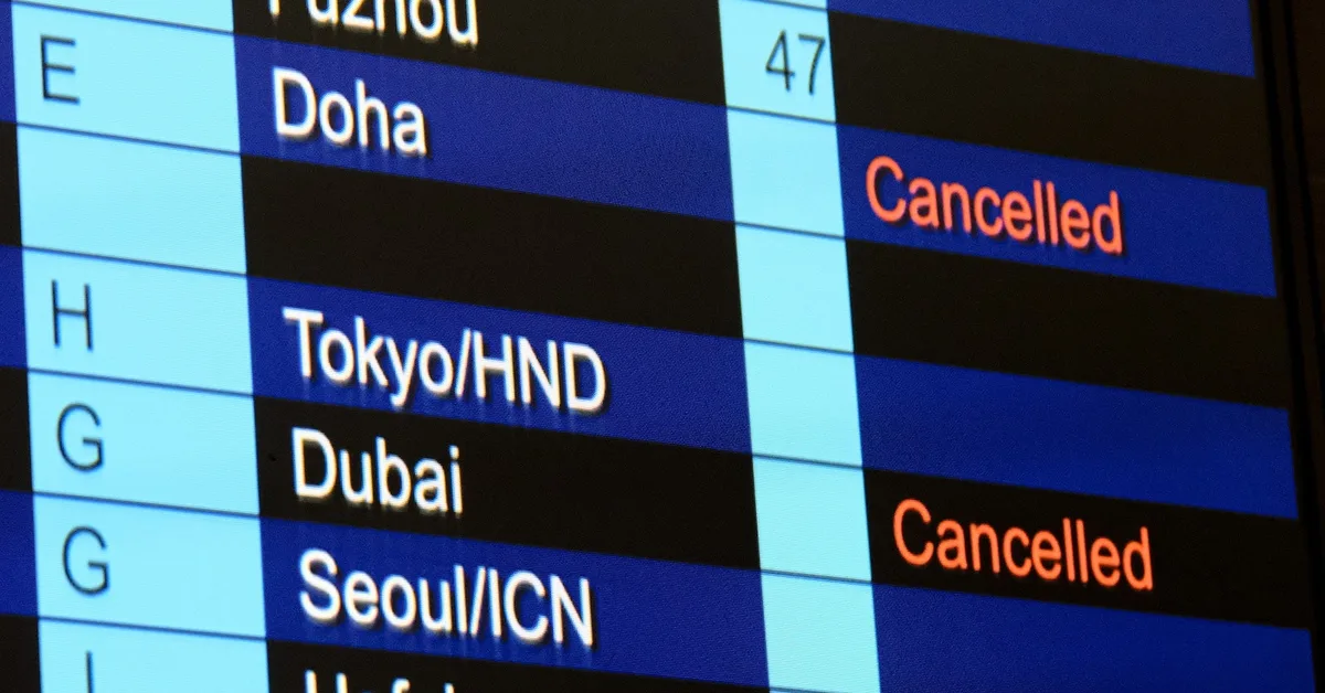 What to do if your flight from - or through - the Middle East is affected this week