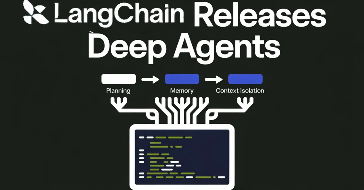 LangChain Releases Deep Agents: A Structured Runtime for Planning, Memory, and Context Isolation in Multi-Step AI Agents