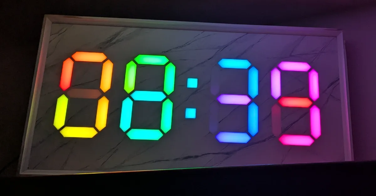 This LED Strip Clock Aims to Make Your Next One Easier, Too
