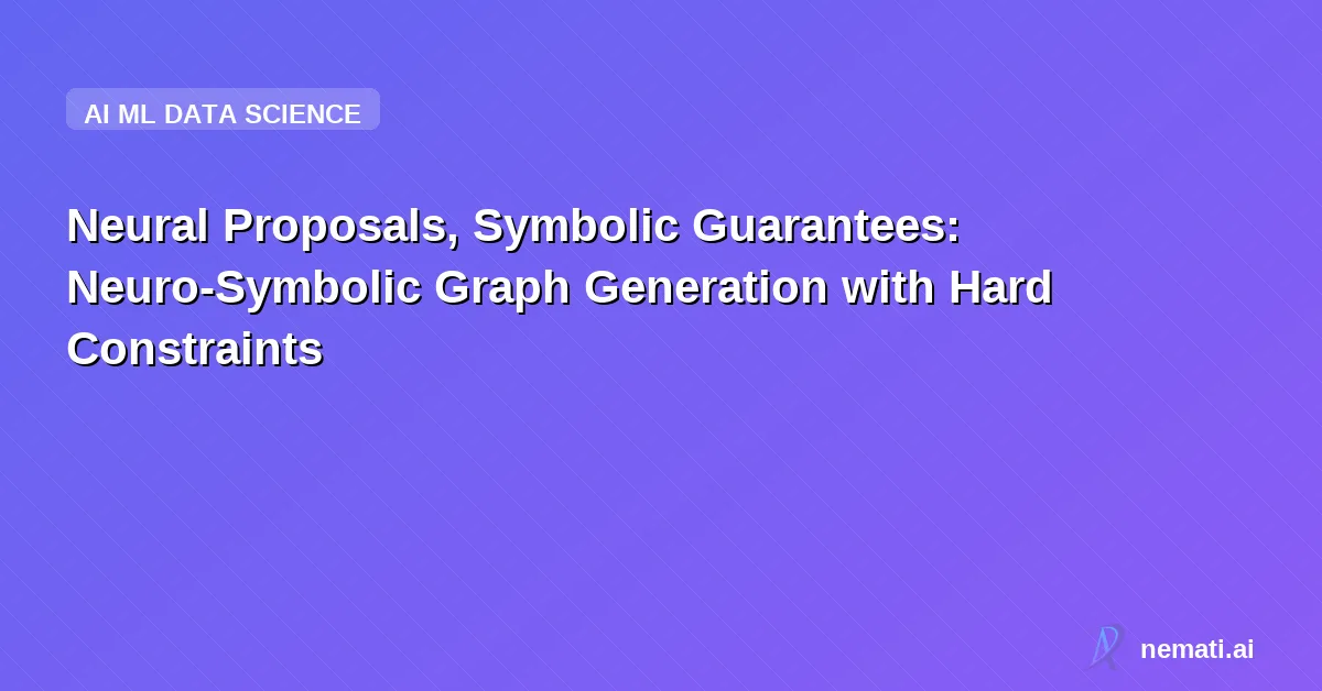 Neural Proposals, Symbolic Guarantees: Neuro-Symbolic Graph Generation with Hard Constraints