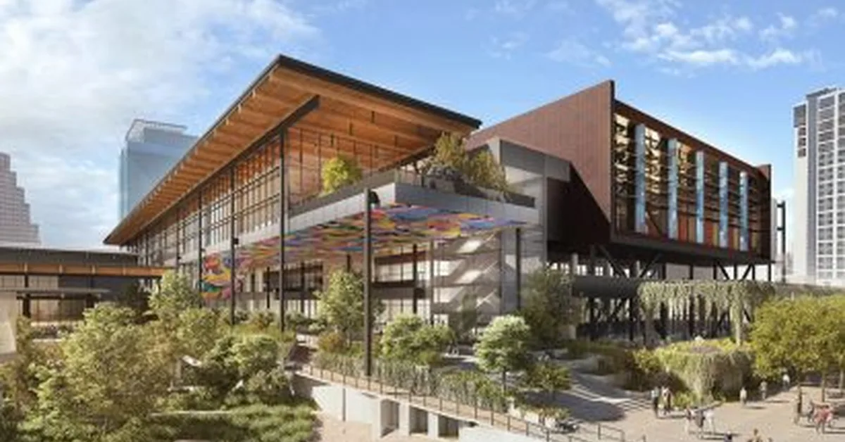 LMN and Page's "vertically-oriented" Austin Convention Center underway
