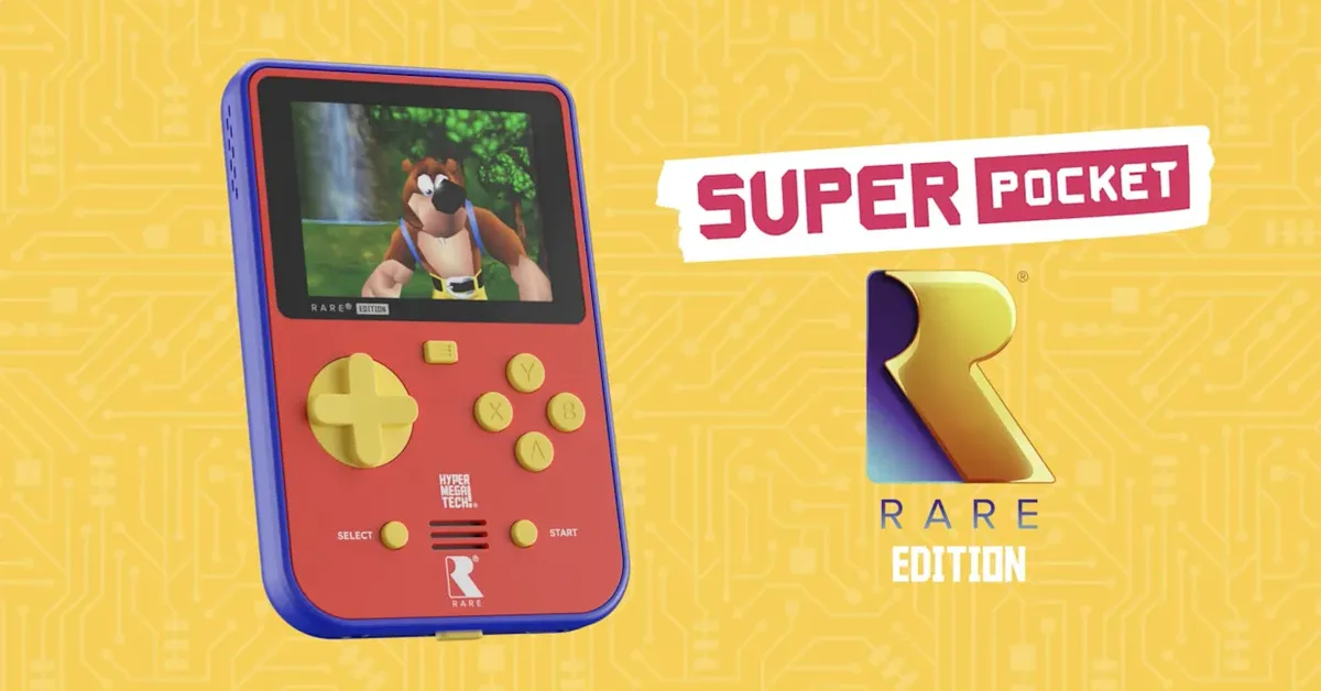 This retro-inspired handheld comes with Banjo-Kazooie and Battletoads built in