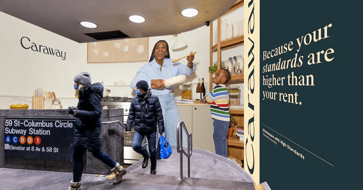 Brands Briefing: Caraway makes its first big OOH push as it seeks to make the brand 'impossible to ignore'