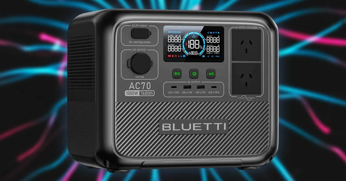 The Bluetti AC70 768Wh 1,000W LiFePO4 Power Station Is 20% Cheaper on AliExpress Than on Amazon