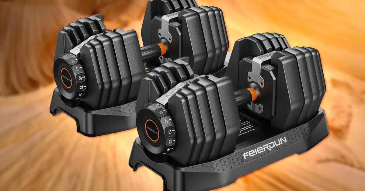 Get the FED Fitness 52.5lb Adjustable Dumbbells for $115 Less Than Bowflex SelectTech