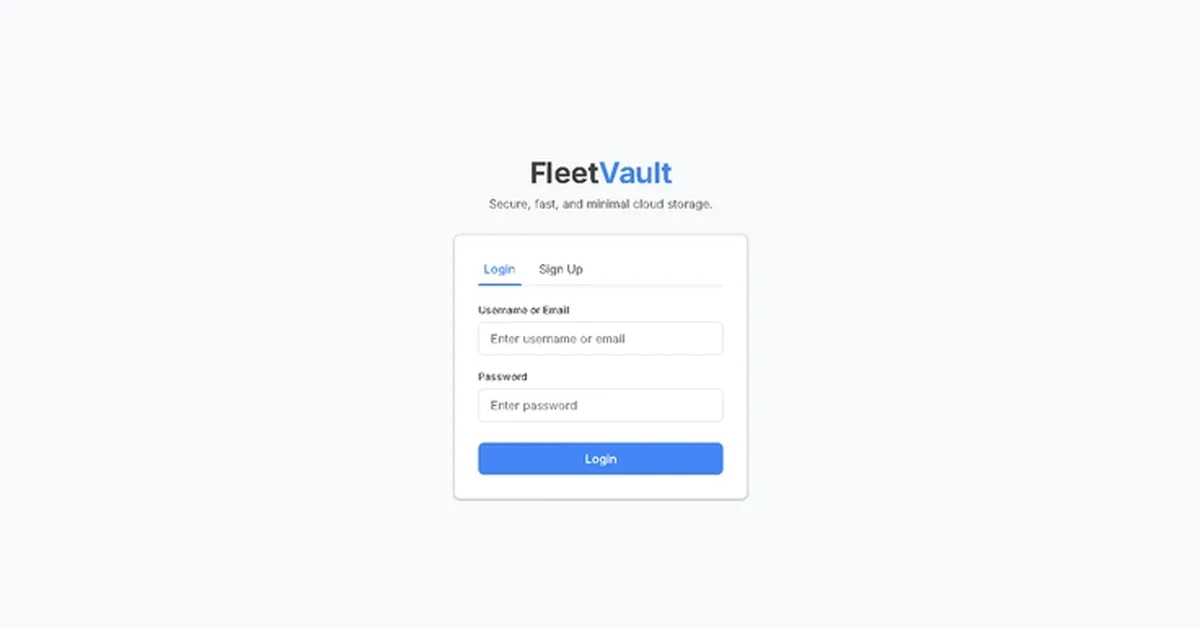 Building FleetVault - A Clean Multi-User Storage System with PHP & MySQL