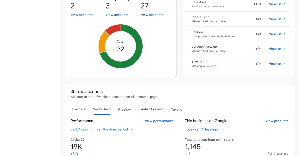 Google launches dedicated Merchant Center hub for agencies