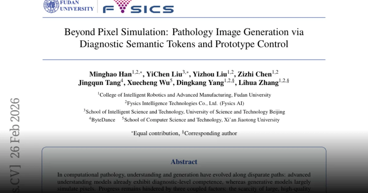 Beyond Pixel Simulation: Pathology Image Generation via Diagnostic Semantic Tokens and Prototype Control