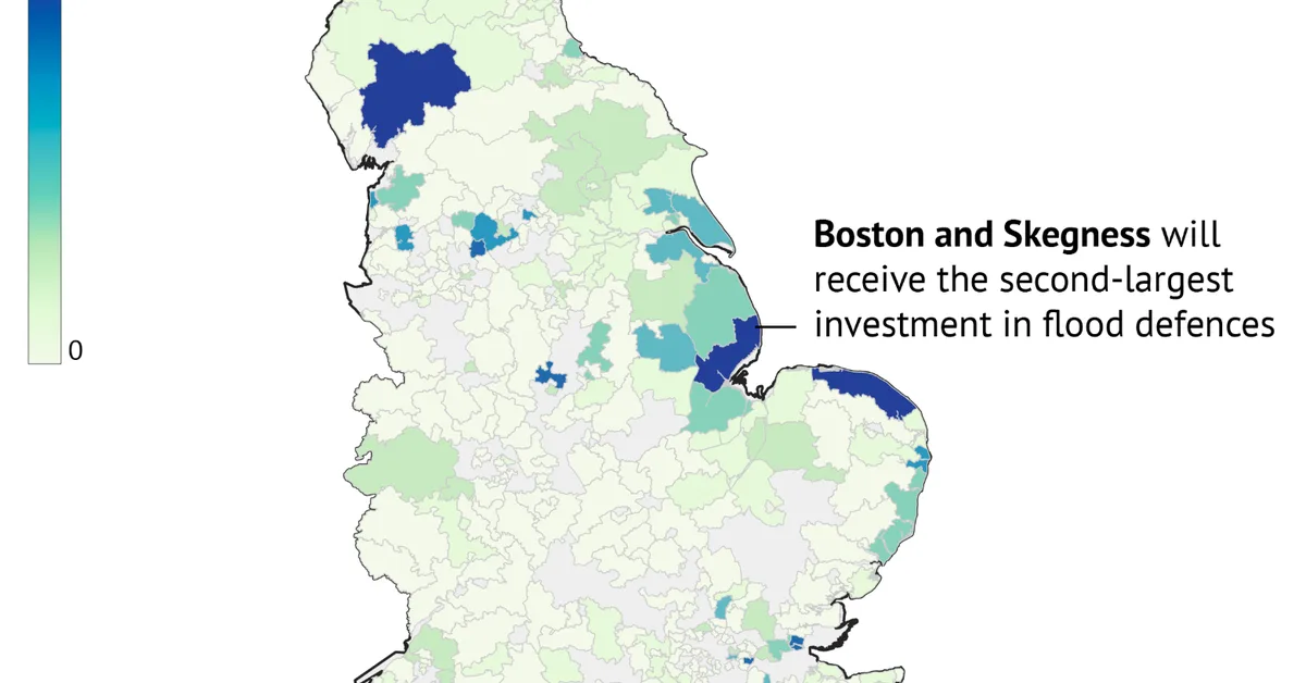 Analysis: Constituency of Reform's climate-sceptic Richard Tice gets £55m flood funding
