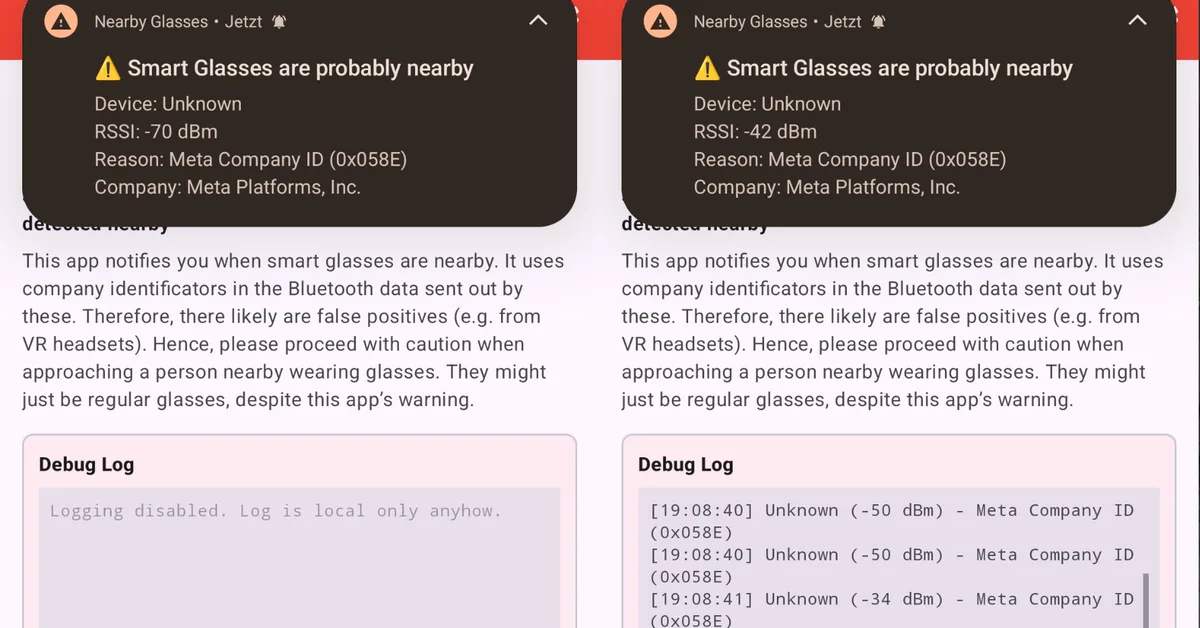 This App Warns You if Someone Is Wearing Smart Glasses Nearby