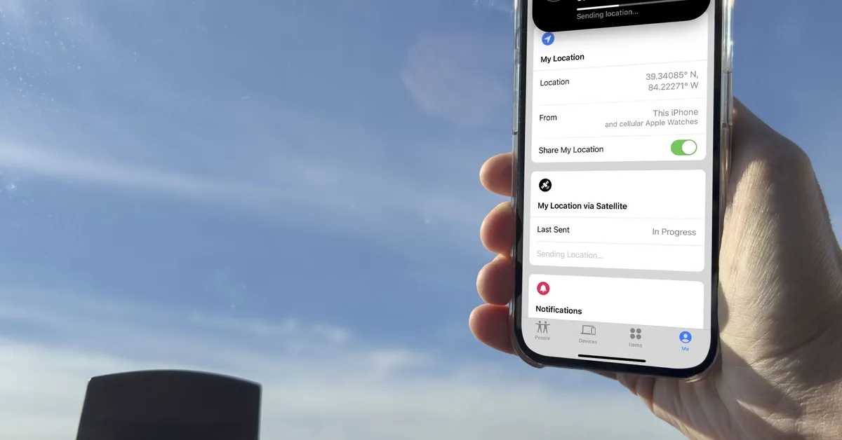 How to share your location via satellite on iPhone