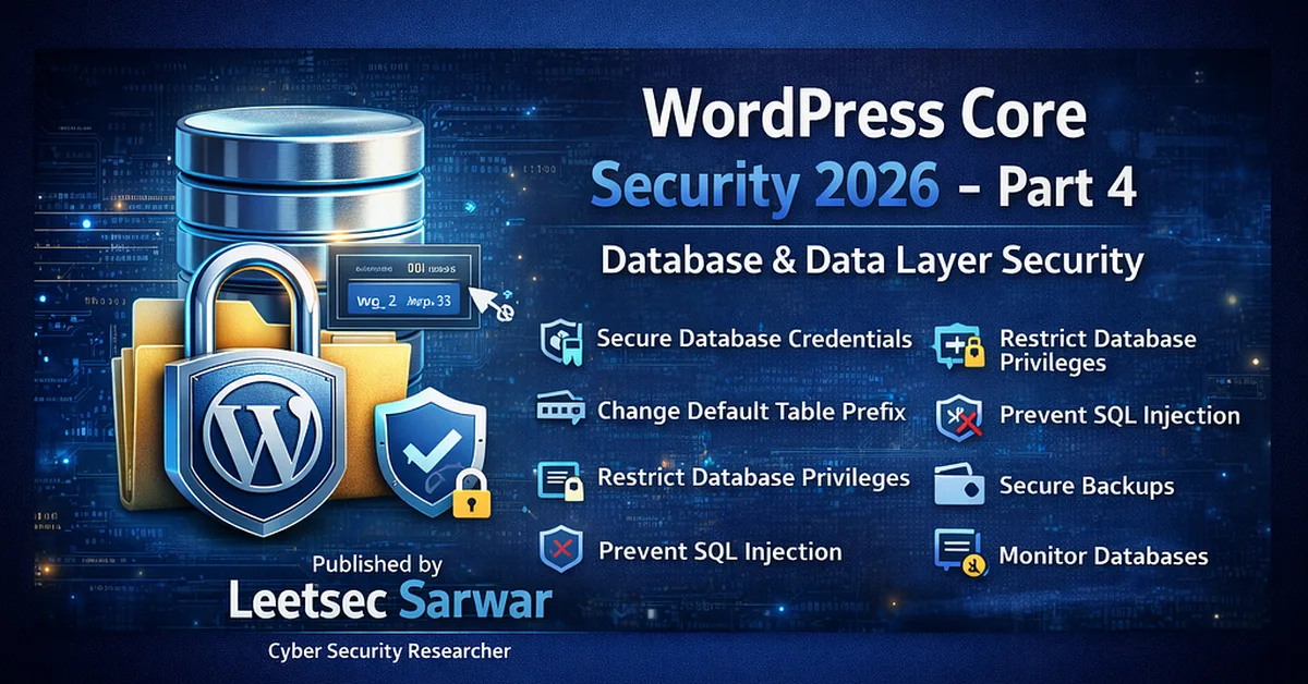 WordPress Core Security 2026 - Part 4