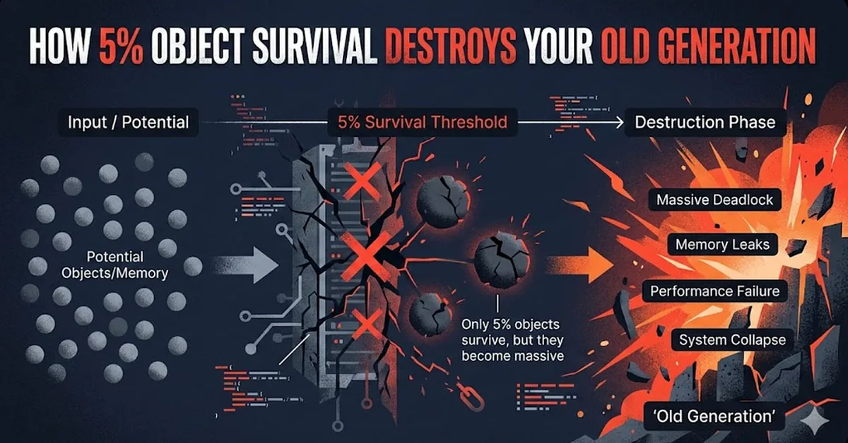 How 5% Object Survival Destroys Your Old Generation