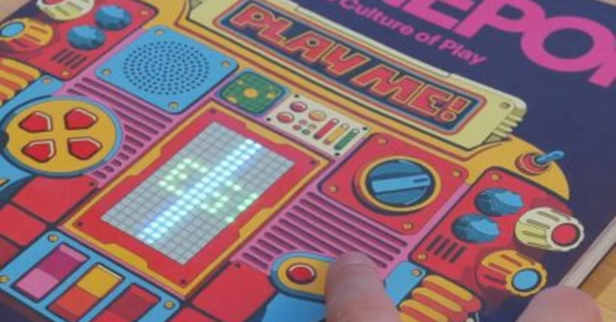 Paper-thin playable Tetris game forms cover of GamePop magazine