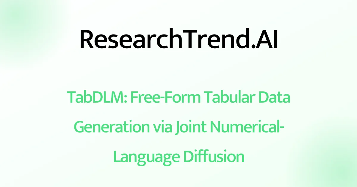 TabDLM: Free-Form Tabular Data Generation via Joint Numerical-Language Diffusion