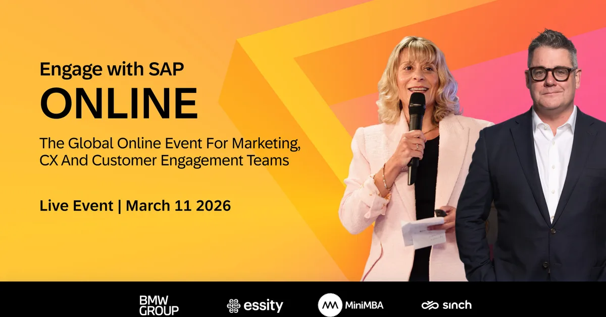 See how leaders bridge the engagement divide by attending 'Engage with SAP Online' by SAP Engagement Cloud