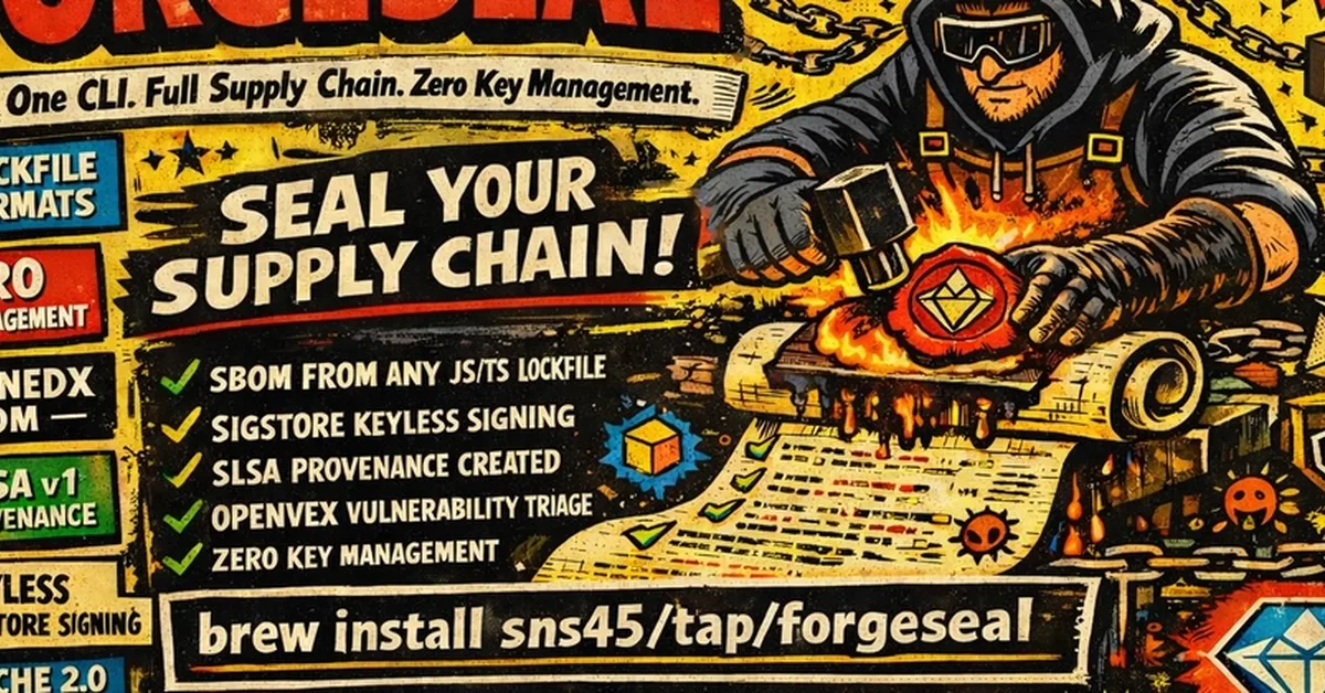How I built forgeseal to solve JS/TS supply chain security in one command