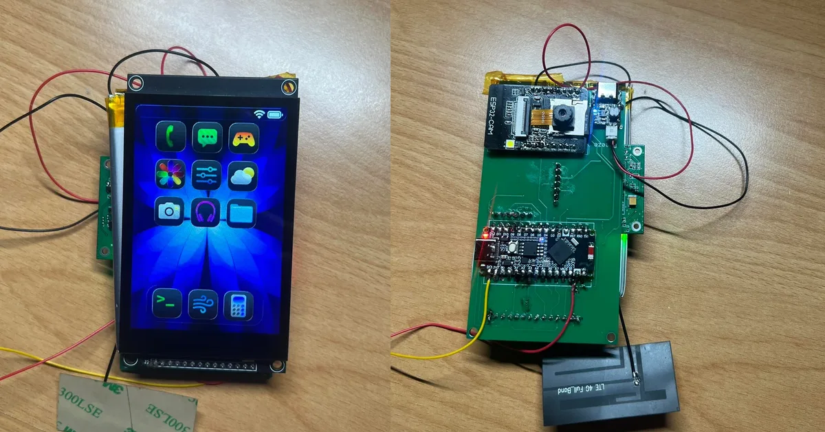 Neither Android nor iOS: DIY Smartphone Runs on ESP32!