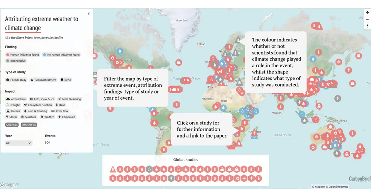 Mapped: How climate change affects extreme weather around the world