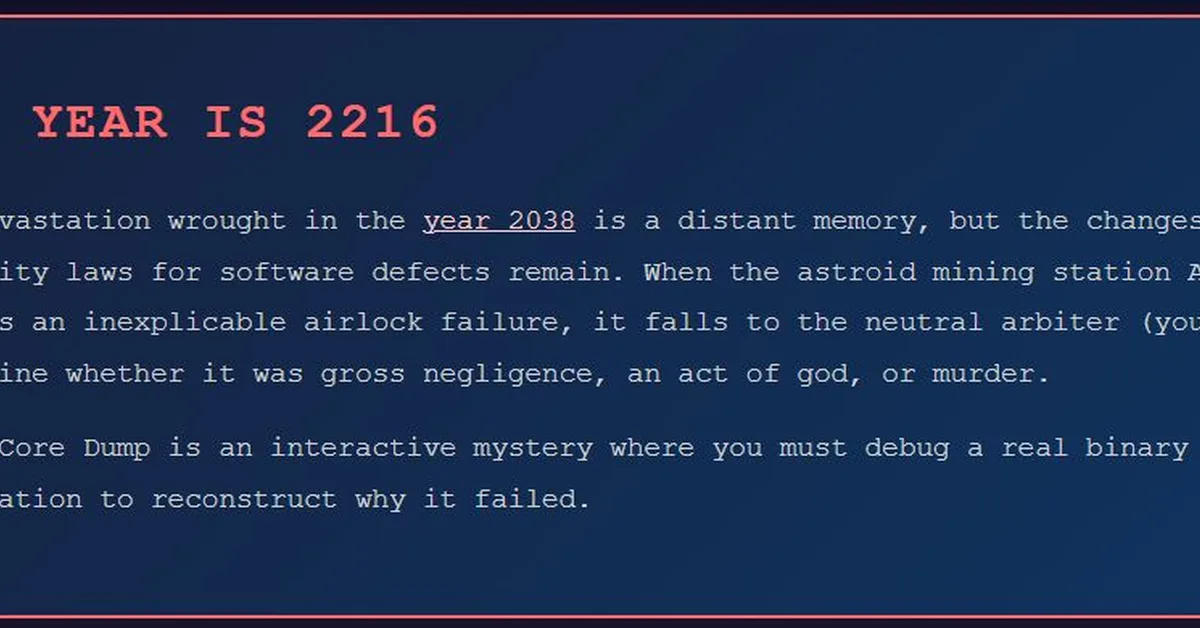 Turning a GDB Coredump Debug Session Into a Murder Mystery