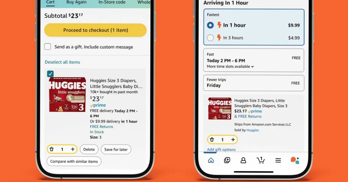 Amazon launches one- and three-hour delivery options in the US