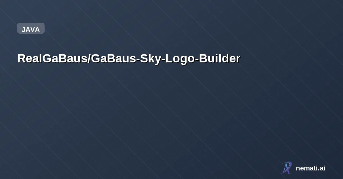 RealGaBaus/GaBaus-Sky-Logo-Builder —   GaBaus Sky-logo Builder         - Version: Minecraft 1.21.1    - Compatibility