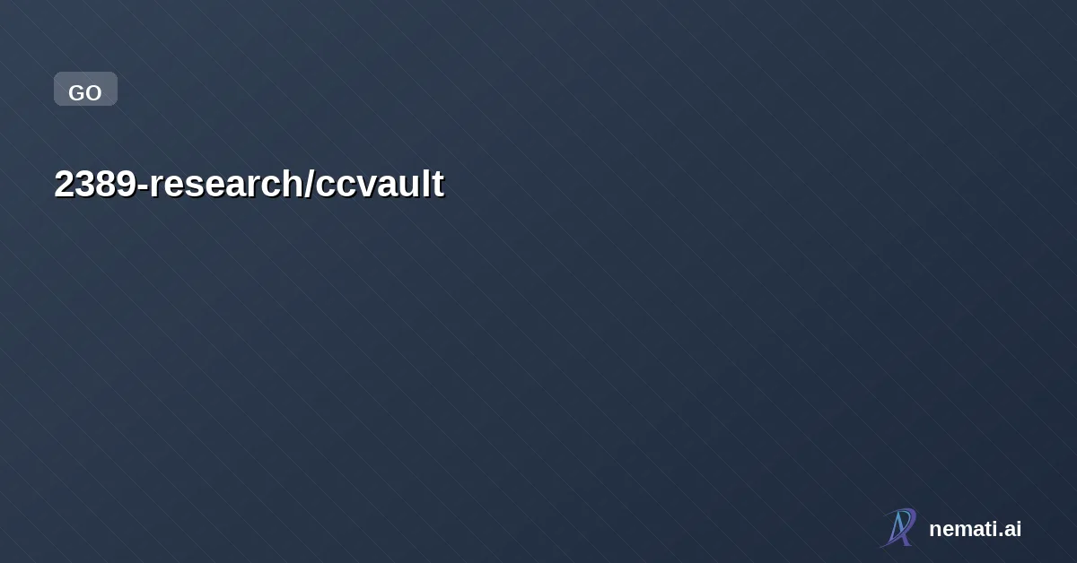 2389-research/ccvault