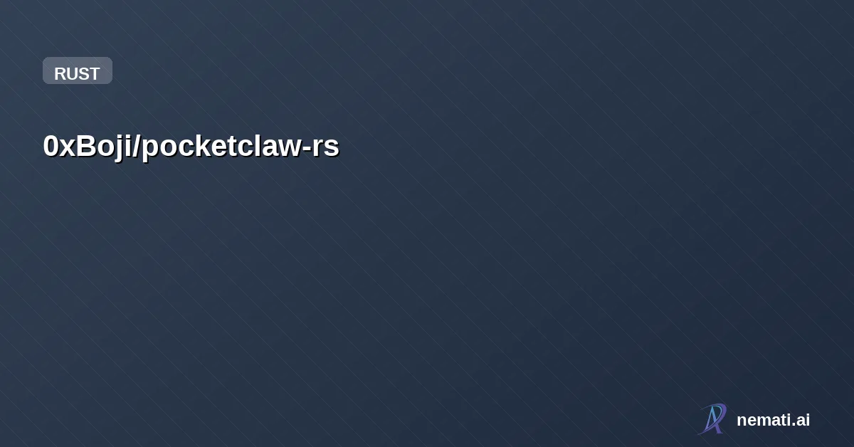 0xBoji/pocketclaw-rs
