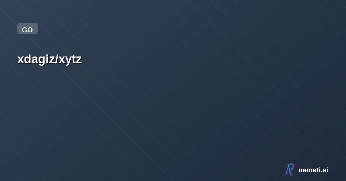 xdagiz/xytz — A Beautiful TUI YouTube Downloader app