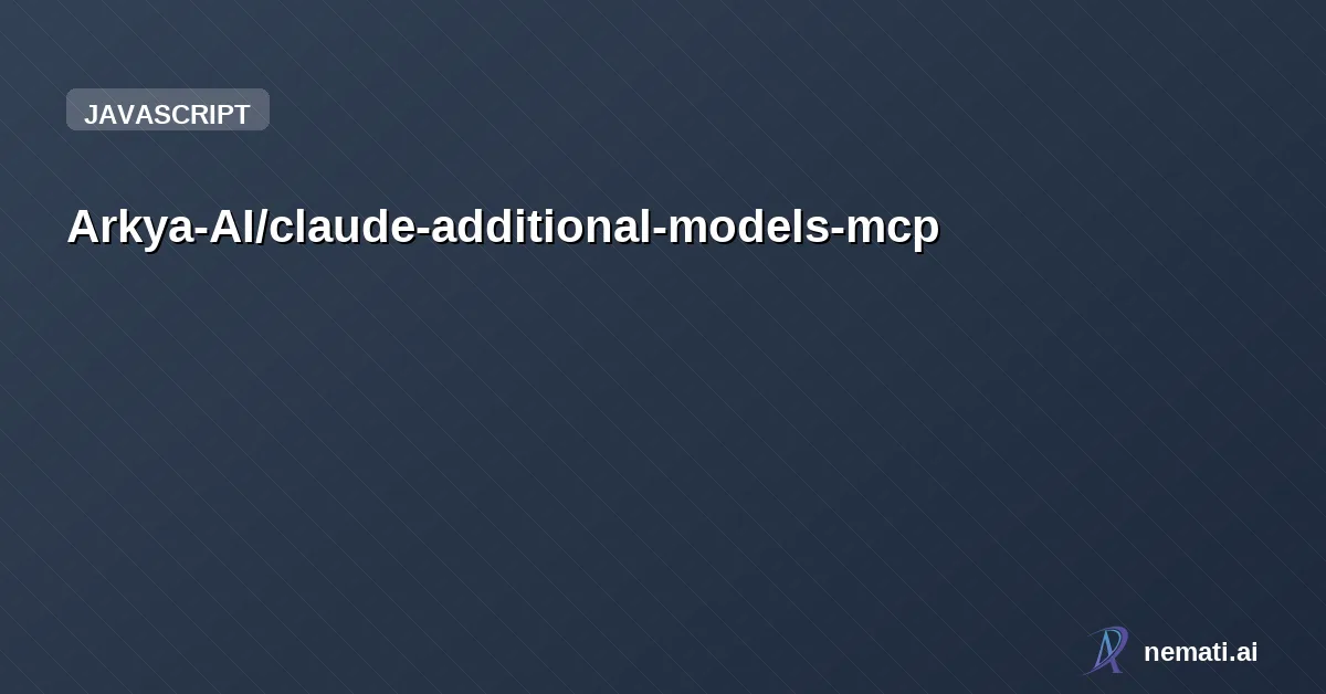 Arkya-AI/claude-additional-models-mcp — Reduce Claude Desktop consumption by 10x - Integrate Google's Gemini or Z.ai's G