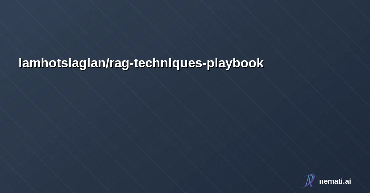 lamhotsiagian/rag-techniques-playbook