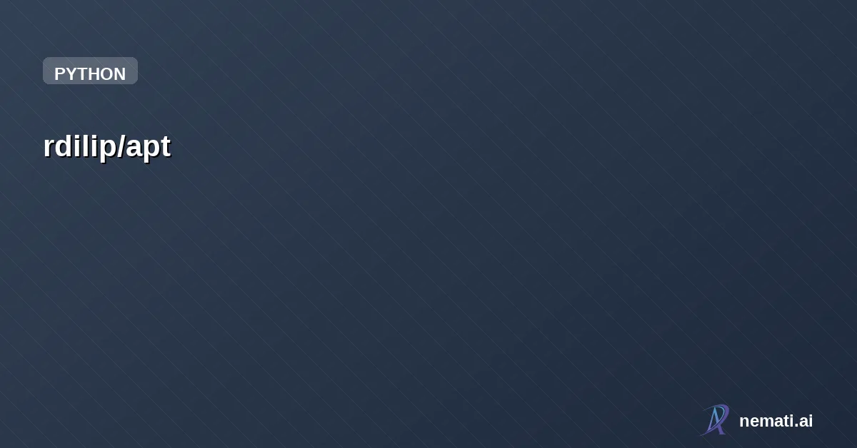 rdilip/apt — Adaptive tokenization for proteins