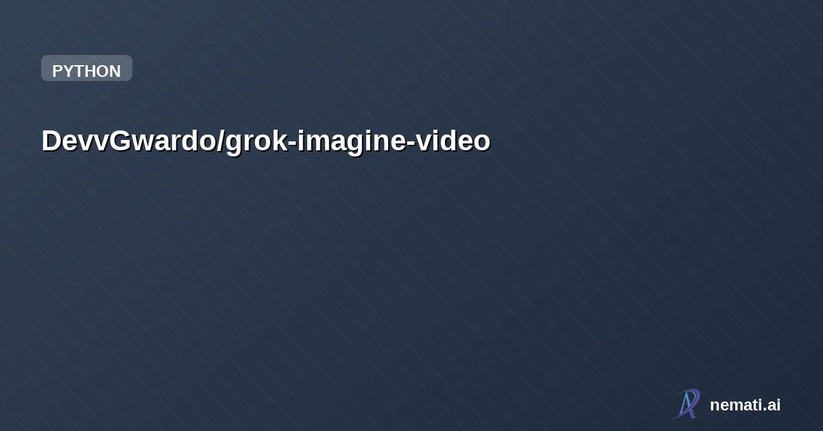 DevvGwardo/grok-imagine-video — Video generation skill for OpenClaw. Text-to-video, image-to-video, and video ed