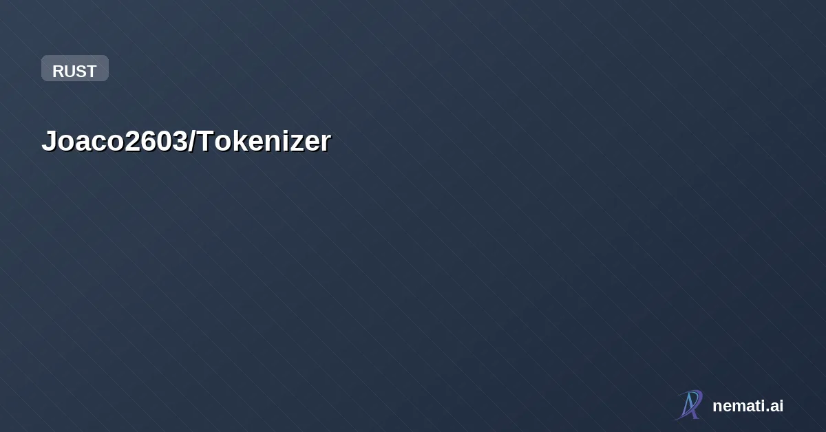 Joaco2603/Tokenizer — Tokenizer smart contracts