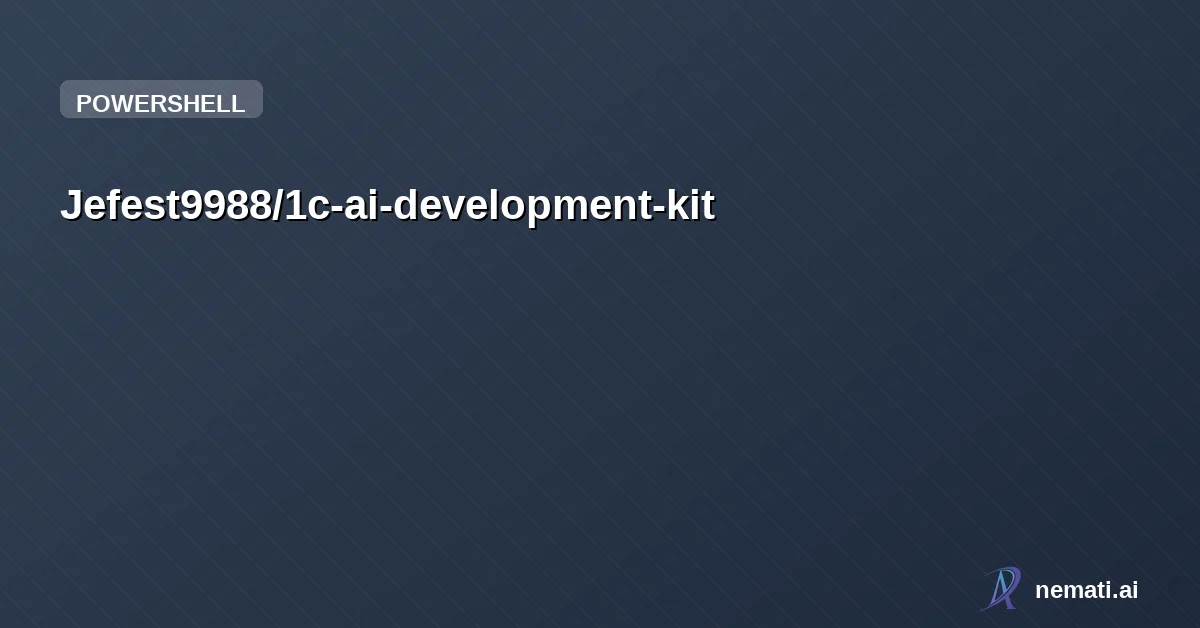Jefest9988/1c-ai-development-kit