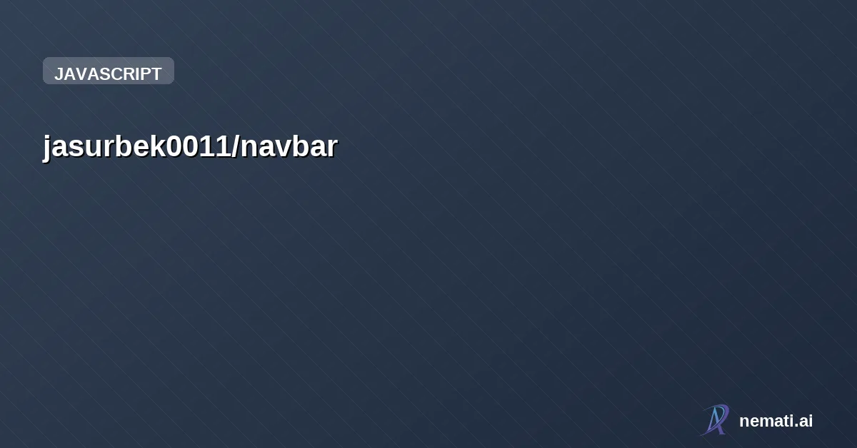jasurbek0011/navbar