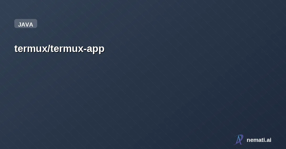 termux/termux-app — Sponsor
    
  



      
            
    

    

        
          Star


  
