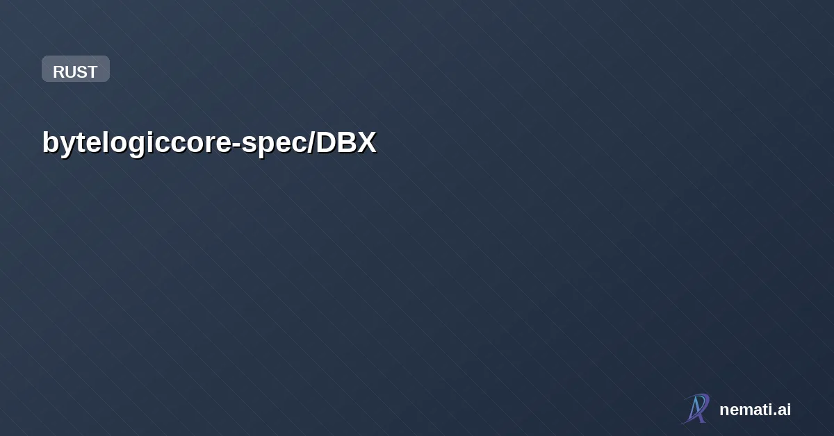 bytelogiccore-spec/DBX
