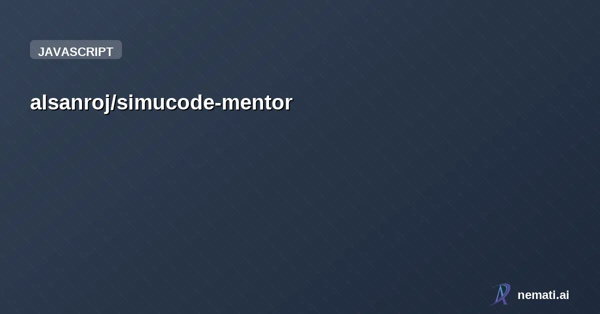 alsanroj/simucode-mentor
